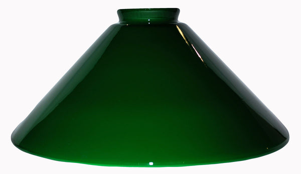 Vianne Cased Green Lamp Shade 14 Cone – Otteson Glass
